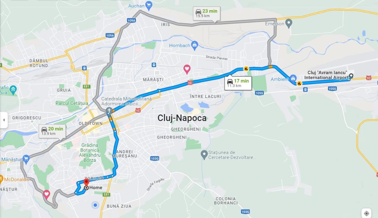 Cosy One Bedroom Flat With Free Parking & Wifi Κλουζ-Ναπόκα Εξωτερικό φωτογραφία